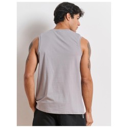 Bodytalk Ανδρική αμάνικη μπλούζα steel 1251-958023